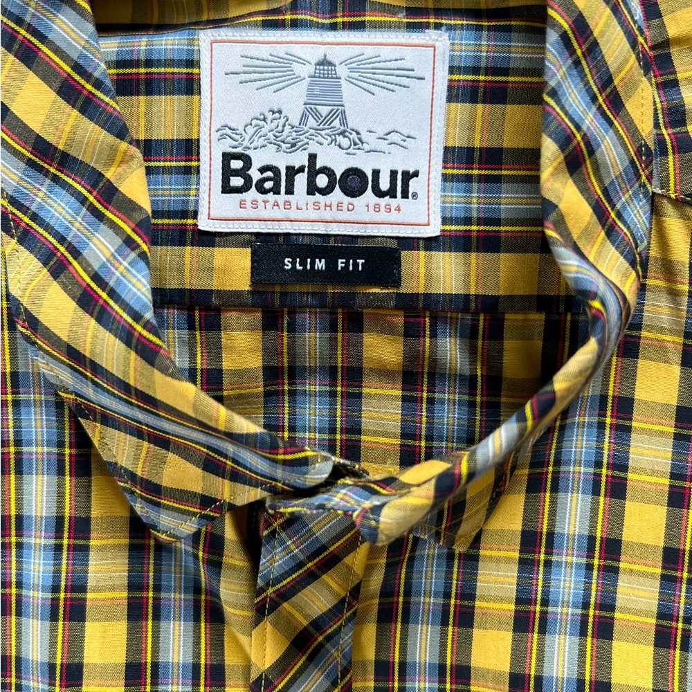 NWOT Mens Barbour shirt made in Portugal. Large.